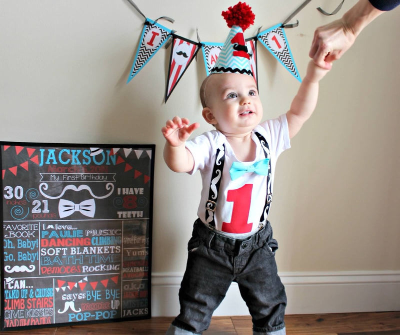 First Birthday Inspiration - Little Man Mustache Theme Party