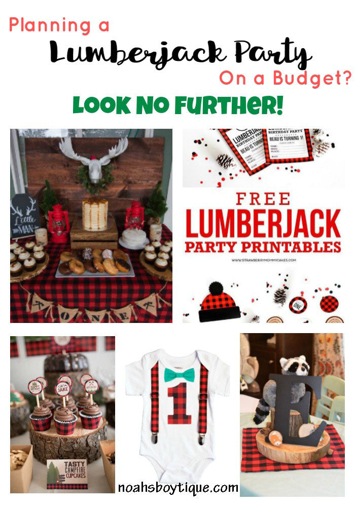 lumberjack first birthday party ideas diy budget buffalo plaid