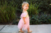 baby girl pink and gold sequin dress princess summer noahs boytique