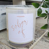Sober AF Luxury Candle Gift for Her Him Funny Gift wooden wick natural scent 
