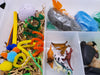Dinosaur Play Dough Sensory Bin Kit Playdough Box Gift for Boys