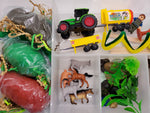 Farm and Farm Animal Play Dough Sensory Bin Kit Playdough Box Gift for Boys