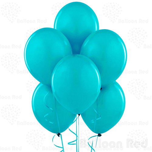 12 Inch Latex Balloons (Premium Helium Quality), Pack of 24, Aqua