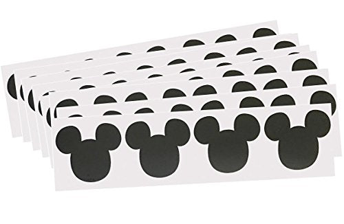 Mickey Mouse Inspired Vinyl Chalkboard Labels - 60 Pack