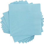JAM Paper Party Supply Assortment Pack - Sea Blue - Plates (2 Sizes), Napkins (2 Sizes), Cups (1 pack) & Tablecloth (1 pack) - 6/pack