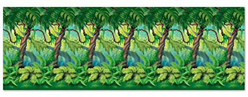 Jungle Trees Backdrop Party Accessory (1 count) (1/Pkg)