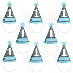 1st Birthday Boy - Fun to be One - Cone Birthday Party Hats - 8 Count