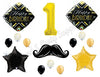 MR. ONE-DERFUL Mustache 1st Birthday Party Balloons Decoration Supplies First