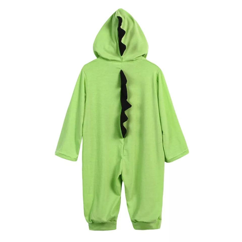 Baby Dinosaur Long Sleeve Romper with Hood Soft Unisex Jumpsuit Onesie