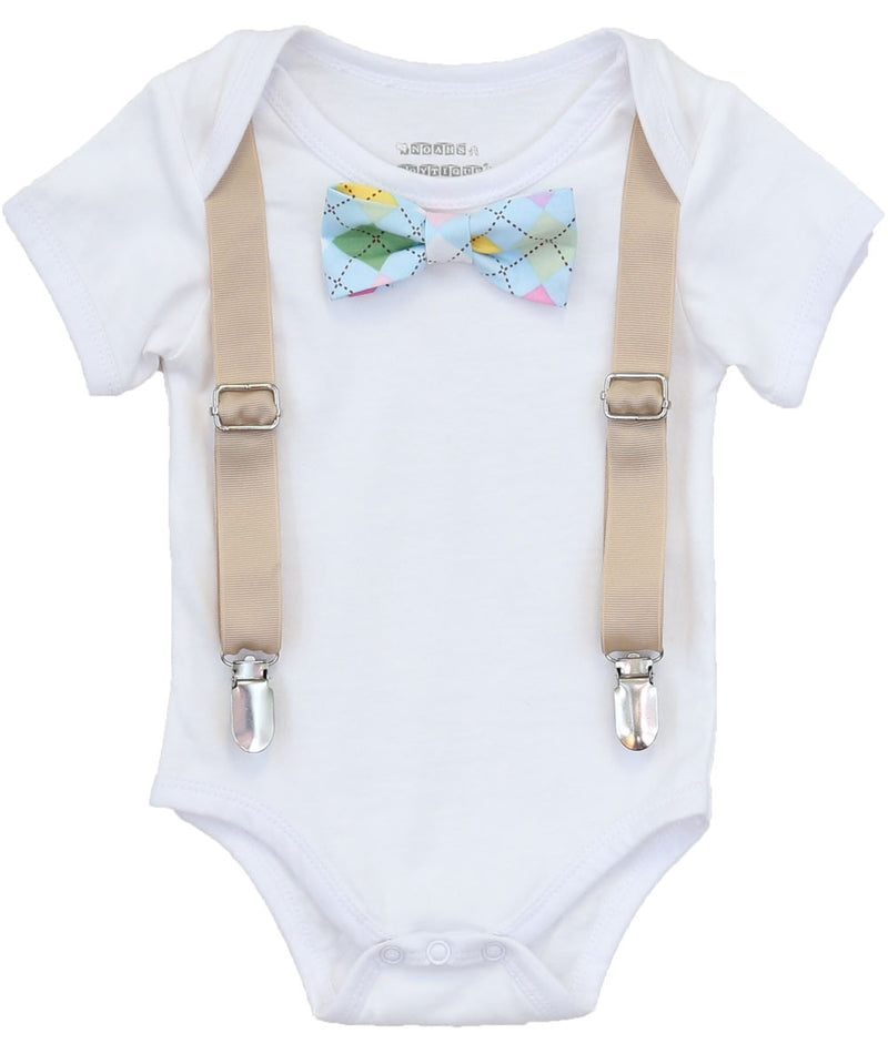 Clothing  Boys' Clothing  Baby Boys' Clothing  easter outfit  easter outfit boy  baby boy  newborn boy  toddler boy  tan yellow  blue  green  easter sunday  church outfit  easter shirt  easter clothes noahs boytique easter onesie