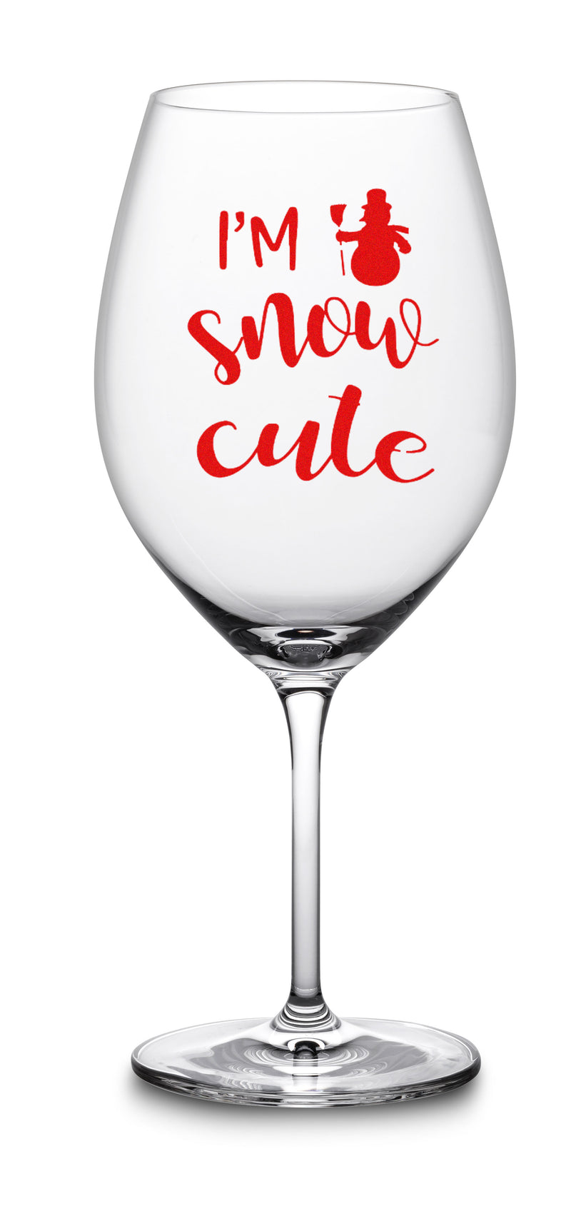 I'm Snow Cute Wine Glass Fun Gift Christmas Gift Exchange – Test
