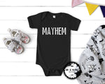 matching mom and son shirt mother of mayhem matching mom and daughter shirt kids family outfits funny graphic tees baby boy toddler