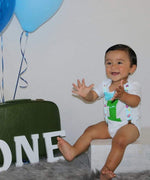 Airplane Birthday Party Outfit - First Birthday - Hot Air Balloon - 1st Birthday - Plane Theme - Airplane - Plane Shirt - Aqua - Lime - Noah's Boytique  - Baby Boy First Birthday Outfit