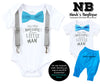 Newborn Boy Coming Home Outfit Blue and Grey - Baby Boy Clothes - Gray - Coming Home Set - Baby Shower Gift Baby Boy - Awesome Little Man - Coming Home Onesie - Newborn Boy Onesie