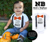 Baby Boy Halloween Outfit - Newborn Halloween Costume - Smell My Feet Pumpkin Bow Tie Orange and Black - First Halloween Custom Shirt Onesie Funny Toddler Shirts