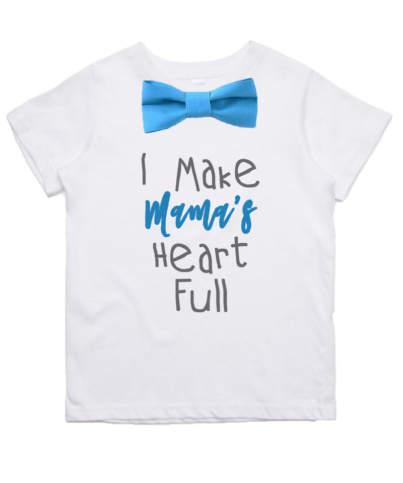 mothers day outfit shirt toddler boy with saying bow tie suspenders chevron grey blue mothers day gift new mom gift baby shower gift