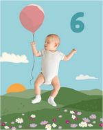 Balloon Baby Photo Backdrop Background Flying Whimsical DIY Monthly Pictures Milestone Backdrop