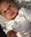 White Suit Baby Vest - Baby Tuxedo Vest - Baby Boy Wedding Vest - Baby Boy Baptism Vest - Baby Vest Bodysuit