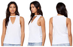 Womens Fourth of July Tank Shirt Born Free But Now I'm Expensive in White