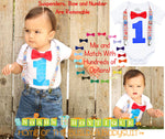 Circus Noah's Boytique Bodysuit Suspenders - Snap on Suspenders - Suspender Outfit - Baby Suspenders - Carnival Party - Circus Party - Noah's Boytique Suspenders - Baby Boy First Birthday Outfit