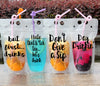 drink pouches clear with funny sayings straw drinking party tailgating bbq pool party camping concerts reusable plastic flask 