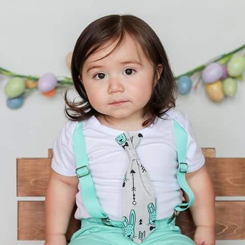aby Boy Easter Outfit - Easter Bunny Tie and Suspenders - Easter Outfit Newborn - First Easter - Easter Shirt - Toddler - Infant - Plaid - Easter Onesie