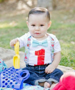 fishing birthday outfit baby boy - boys first birthday outfit - fish party - under the sea birthday