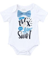 Newborn Boy Coming Home Outfit Blue and Grey  Baby Boy Clothes Gray Coming Home Set Shower Gift Baby Boy Funny Onesie I'd Flex But I Like This Shirt