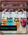 Drink Pouches with Funny Sayings Reusable Travel Flask with Plastic - More Sayings Available