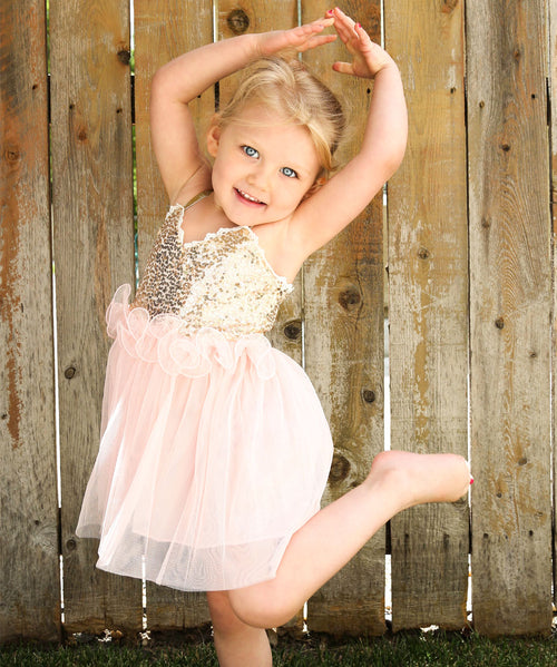 girls sequin tutu princess dress birthday dance ballerina ballet summer wedding flower girl pink lavender gold red church