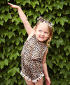 Baby Girl Leopard Romper - Leopard Print Baby Clothes - Headband - Baby Girl Outfits