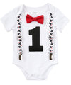 mickey mouse first birthday outfit with red bow tie and suspenders 1st birthday
