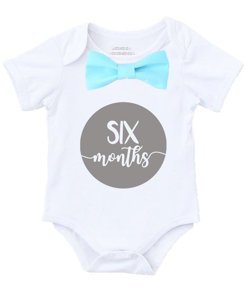 Monthly Milestone Sticker Outfit Baby Boy Photo Prop Bow Tie Pictures Baby Shower Gift 22 Piece Set