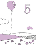 Balloon Flying Sketch Baby Photo Backdrop Photo Prop Background Monthly Pictures Milestone Backdrop