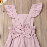 Baby Toddler Girl Sleeveless Ruffle Romper Jumpsuit One-Piece Outfit Cotton Clothes Cute Girls Clothes