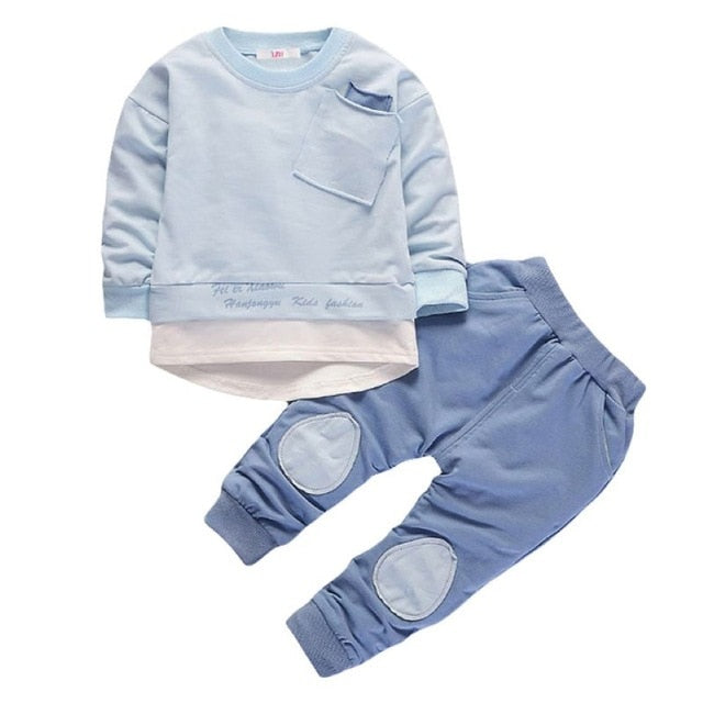 Baby Boy Cardigan Sweater Fall Outfit with Shirt and Pants Set – Test