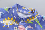 Baby Boy Clothes Dinosaur Printed Shirt and Solid Color Shorts Cute Baby Boy Outfits