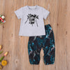 Baby and Toddler Boys Tropical Vibes Shirt and Pant Set Palm Tree Shirt and Pants