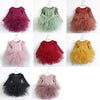 These leotard style girls tulle tutu dresses are adorable for everyday wear, dance class or even dance recitals! Our customers love to use them for dress up too! We love the long sleeves and ruffle details that give it that little something extra! girls long sleeve tutu dress with tulle skirt