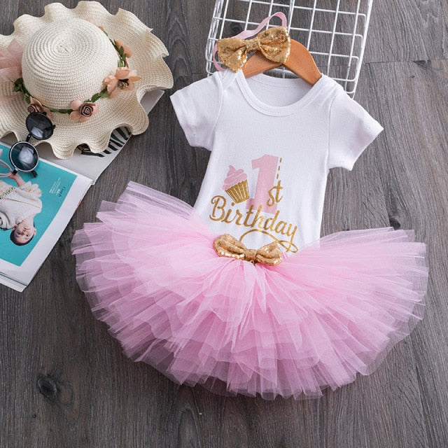 Baby Girl Snow White Inspired First Birthday Outfit Tutu Set