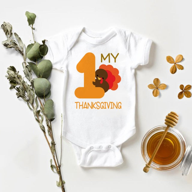 My Rolls are Homemade Bodysuit Funny Thanksgiving Outfit for Boys Girls My First Thanksgiving Onesie