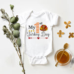 My Rolls are Homemade Bodysuit Funny Thanksgiving Outfit for Boys Girls My First Thanksgiving Onesie daddy's little turkey mommy's little turkey my 1st thanksgiving turkey day