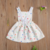 Baby Girl White with Rainbow Dress and Little Colorful Polka Dots