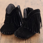 Baby Girl Fringe Moccasin Boot Shoes 7 Color Choices