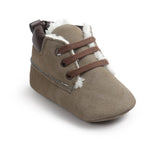 Baby Boy Suede Leather  Soft Soled Boots Shoes