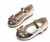Baby Girl Shoes with Glitter Bows Patent Leather Mary Jane