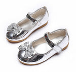 Baby Girl Shoes with Glitter Bows Patent Leather Mary Jane