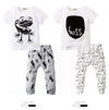 Baby Boy Shirt and Legging Pants Set with Cute Graphic Tees 6 Styles