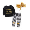 I Woke Up Like This Black and Gold Baby Toddler Girl Outfit