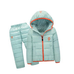 Snow Suits for Kids Waterproof Down Jacket and Pants Unisex